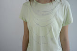 Jewel Neck Tee -Apple Green