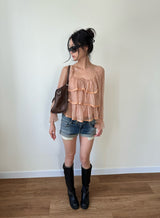 fairy ruffle blouse