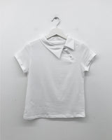 ドリアンカラーボタンTシャツ (4color)