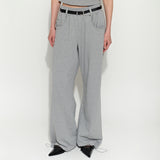 Jean Pocket Wide Pants Gray