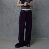 ZIP TEETH PANTS: PURPLE