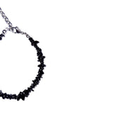 mini gemstone bracelet (black)