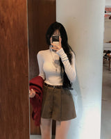 [BELLIDE MADE] Nave, リブ編みタートルネックTシャツ