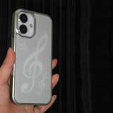note Light Gray Silver Epoxy Case