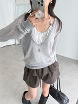 フォルディングショートパンツ (2color)
