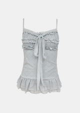 Jane Frill Top & Cardigan Set