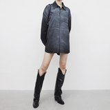 (Unisex) アティナダーティーウォッシングシャツ