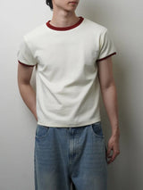 TP8 Tipped Rib-Knit Tee