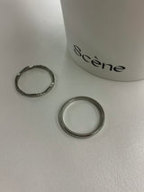 Wave thin ring