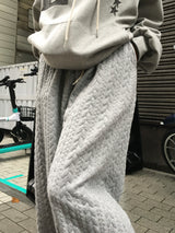 Mono ケーブルキルトワイドパンツ (4c)