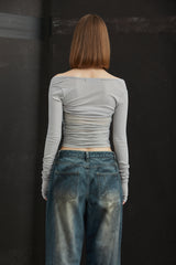 RIBBED BOLERO