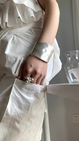 Matt big BOLD shape bangle