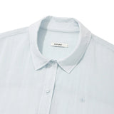KIRSH PLAIN SEE THROUGH LOOSE FIT SHIRT - SKY 