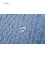 Willie Twisted Pullover Knit Top 4 Colors