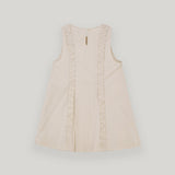 Cream Ruffle Mini Dress