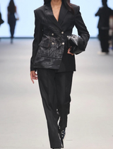 Black Slit Trousers