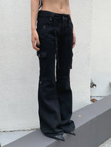 CARGO SLIM BOOTS CUT PANTS (2C)
