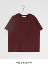 [unisex] Suzuna Basic Color Matching Roll-Up Short Sleeve Tee