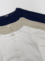 Forming Boat Neck Cardigan T-shirt