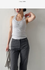 Striped Halterneck Sleeveless