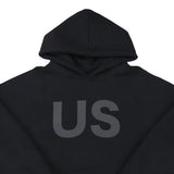 US フーディー ブラック