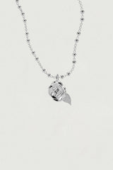 [925SILVER] PURE ROSE PENDENT NECKLACE