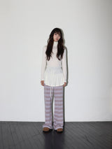 STRIPE KNIT PANTS (PURPLE)