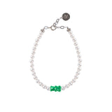Petit Bear Pearl Bracelet_Green