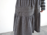 bold shirring skirt