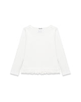 ダブルフリルTシャツ (ホワイト)
