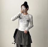 ログバンディングレイヤードポケットスカートパンツ