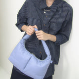 Soft Basket Hobo Bag (S)(dusty blue)