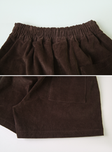 ソフトコーデュロイバンディングハーフパンツ (5color)