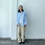 Articulated Knee Wide-Leg Trousers