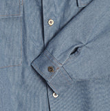 Leroy cutting denim shirt