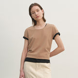 (Z-T-6823)ESSENTIAL STANDARD ROUND NECK TEE
