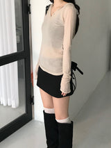 テンセルフーデッドTシャツ(5 colors)