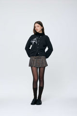 EIRIN WOOL CARDIGAN / CHARCOAL