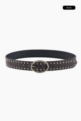 Objet oval stud belt