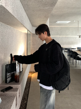 Glife Semi Overfit Round Knit