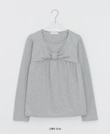 ヒットフォースリボンラウンド長袖Tシャツ