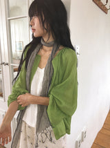 Chinatsu ribbon shirring sleeveless
