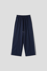 pintuck wide track pants 