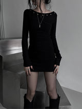 nine eyelet slim one-piece (2color)