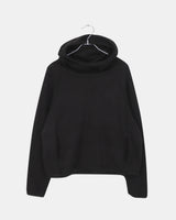 Noni High Neck Contrast Fleece Knit Hoodie T-Shirt