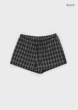 [MADE] Silty Check Banding Short Pants