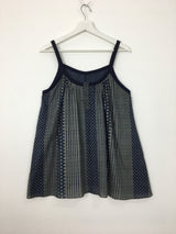 Humming Patchwork sleeveless (2color)
