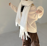(UNISEX) シュガーパウダーオーバーサイズ5ボタンアンゴラカーディガン - NEW 2 COLOR