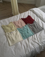 Remol Deep V-Neck Long Sleeve Knit Top