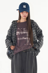 Gaussian off-shoulder tee